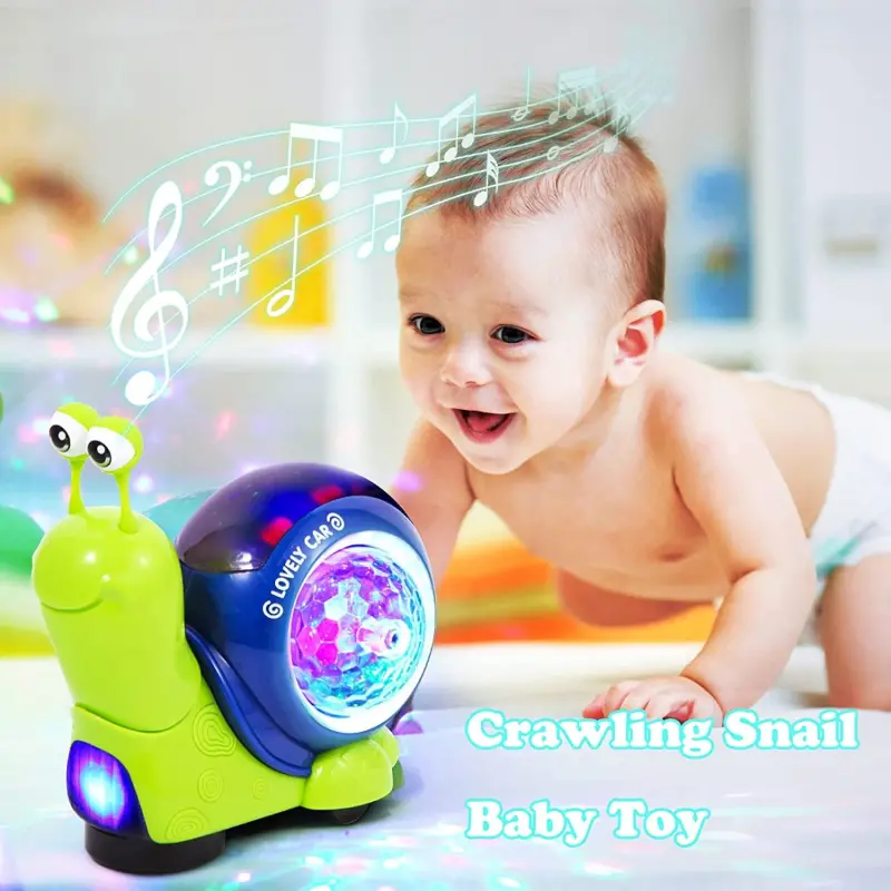 Baby Toys 6-12 Months, Musical Crab Crawling Toys, Light & Sound, Kids Educational Learning Toys, Baby Toys for 12-24 Months - 5