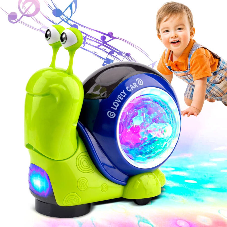 Baby Toys 6-12 Months, Musical Crab Crawling Toys, Light & Sound, Kids Educational Learning Toys, Baby Toys for 12-24 Months - 10