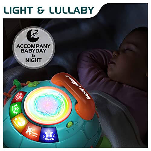Baby Toys 6 to 12 Months, Musical Turtle Crawling Baby Toys for 12-18 Months, Early Learning Educational Toy with Light & Sound, Birthday Toy for Infant Toddler Boy Girl 7 8 9 10 11 month 1-2 Year Old - 6