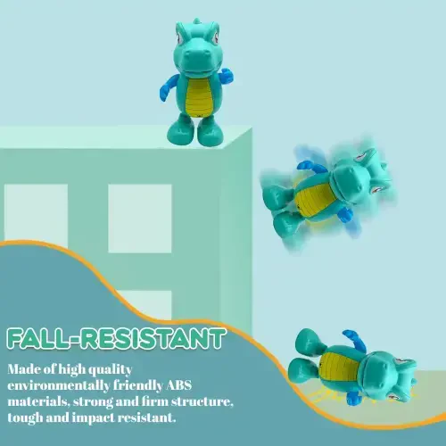 Baby Toys for 12-24 Months, Musical Dinosaur Crawling Toys, Early Learning Educational Moving Toys for Toddlers - 5