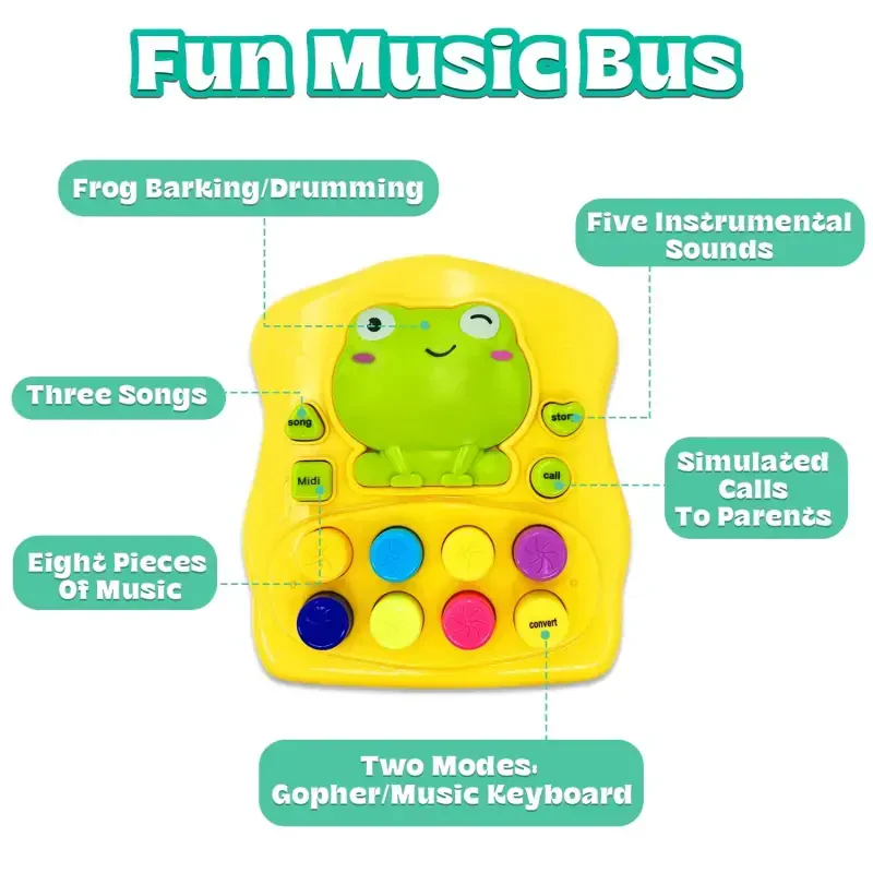 Baby Toys for 6-12 Months, Learning Toys for 1-3 Year Old Boys & Girls, Light-up Musical Busy Board Toy for Toddlers (1-3), Baby Toys for 12-24 Months - 1