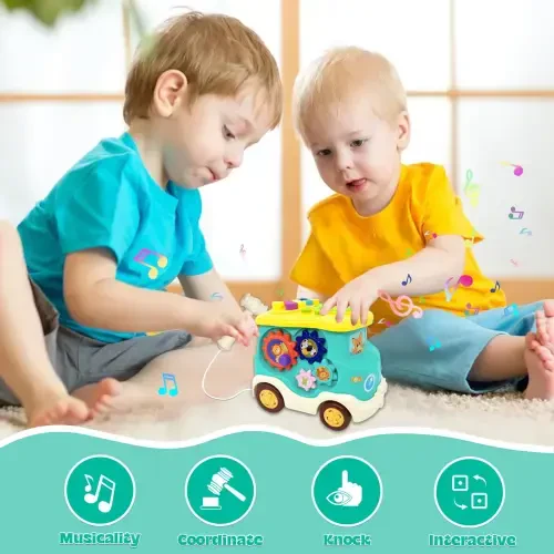 Baby Toys for 6-12 Months, Learning Toys for 1-3 Year Old Boys & Girls, Light-up Musical Busy Board Toy for Toddlers (1-3), Baby Toys for 12-24 Months - SUORFOXS (1)