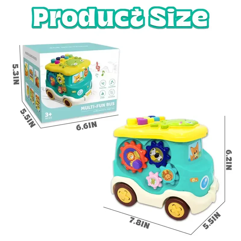 Baby Toys for 6-12 Months, Learning Toys for 1-3 Year Old Boys & Girls, Light-up Musical Busy Board Toy for Toddlers (1-3), Baby Toys for 12-24 Months - 4