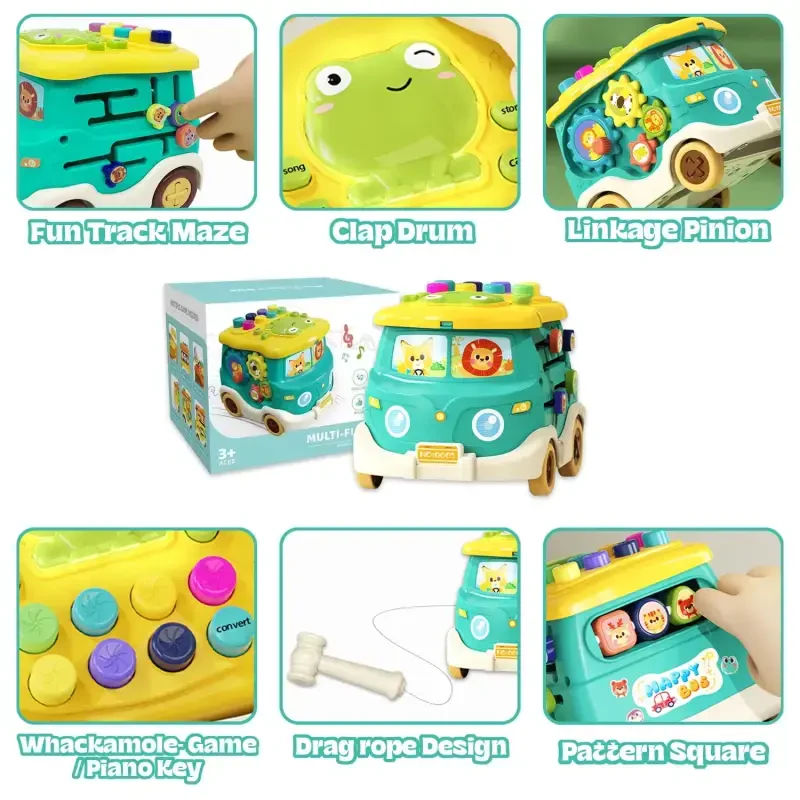 Baby Toys for 6-12 Months, Learning Toys for 1-3 Year Old Boys & Girls, Light-up Musical Busy Board Toy for Toddlers (1-3), Baby Toys for 12-24 Months - 5