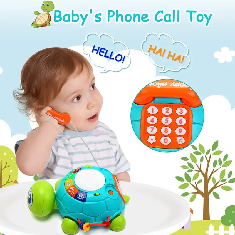 Baby Toys for 6-12 Months, Light & Sound Musical Turtle Crawling Toys for 1 Year Old Boys Girls, Baby Toys for 12-24 Months, Toddler Learning Toys for 1-3 Year Old Boys Girls - 1