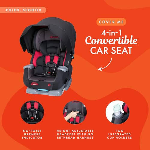 Baby Trend Cover Me™ 4-in-1 Convertible Car Seat, Scooter - 2