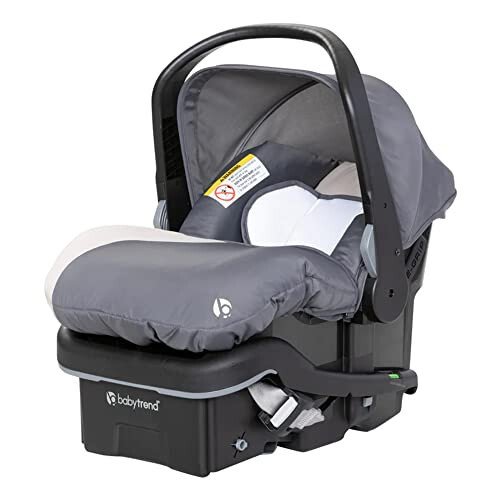 Baby Trend EZ Lift 35 Plus Ergonomic Lightweight Rear Facing Infant Car Seat with Multi-Position Base and Cozy Cover, Magnolia Gray - 1