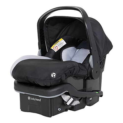 Baby Trend EZ Lift 35 Plus Ergonomic Lightweight Rear Facing Infant Car Seat with Multi Position Base and Cozy Cover, Stormy Gray/Black - 1