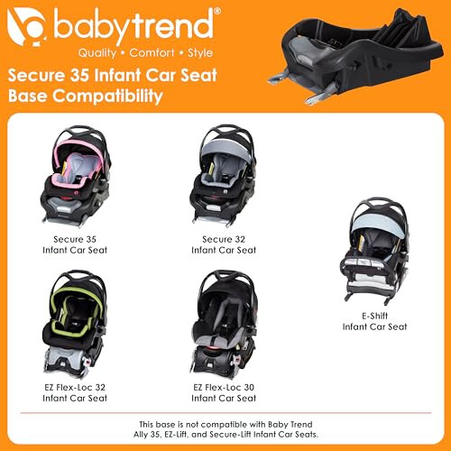 Baby Trend Secure Infant Car Seat Base - 2