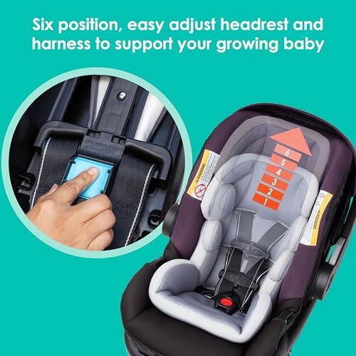 Baby Trend Secure-Lift Infant Car Seat, Dash Plum - 3