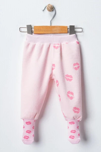 Baby Velvet Lip-Detailed Leggings - BLOOMERS