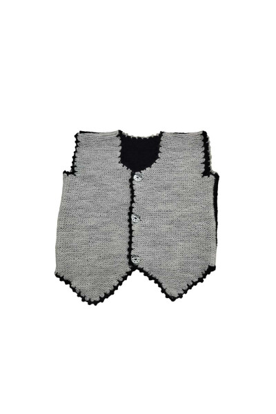 Baby vest, hand knitted, wool, SERO Haberdashery & Dowry - SERO TUHAFİYE