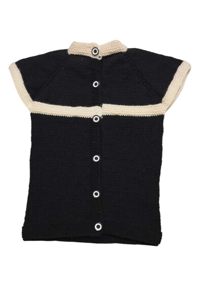 Baby vest, hand knitted, wool, Sero Haberdashery & Dowry - SERO TUHAFİYE
