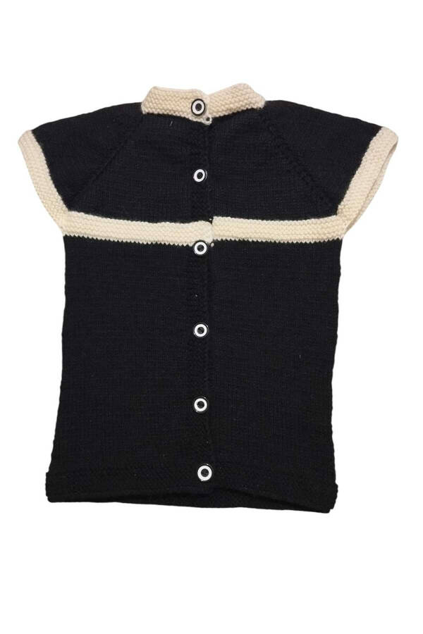 Baby vest, hand knitted, wool, Sero Haberdashery & Dowry - 1