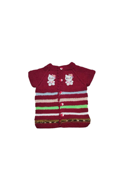 Baby vest, hand knitted, woolen, Sero Haberdashery & Dowry - SERO TUHAFİYE