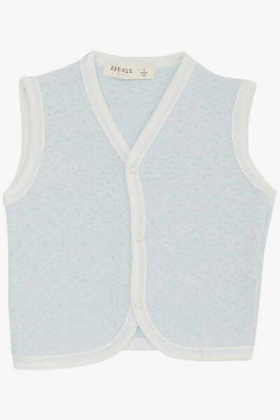 Baby Vest with Snaps (0-9 Months) Light Blue - 4