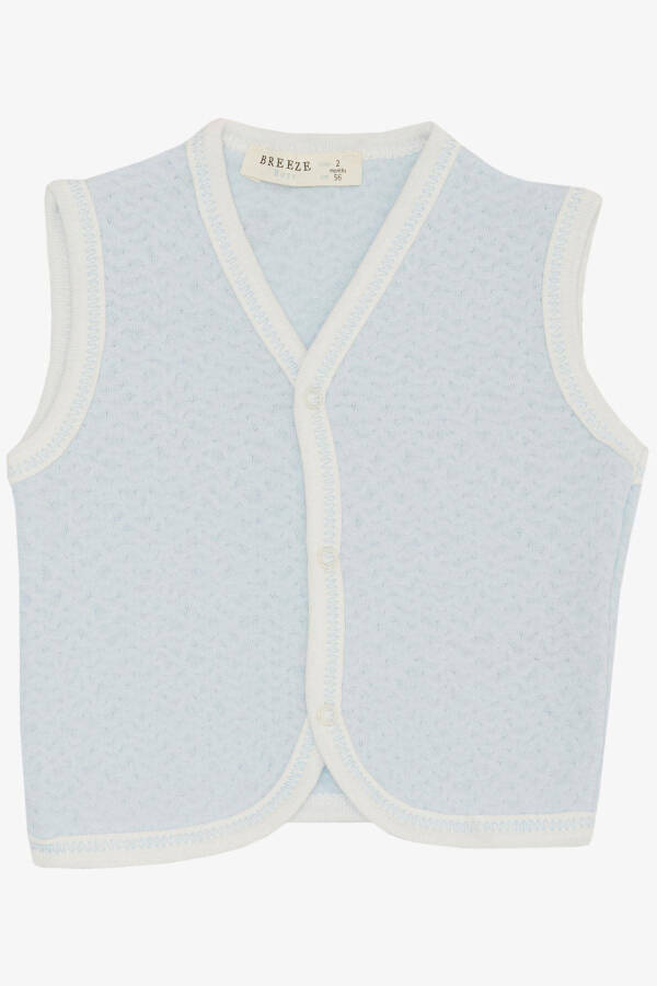 Baby Vest with Snaps (0-9 Months) Light Blue - 1