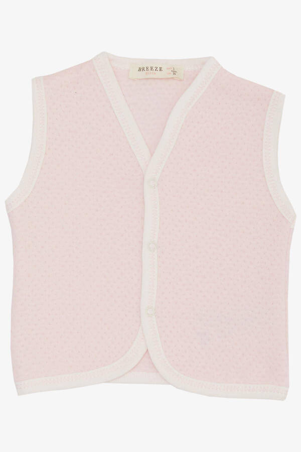 Baby Vest with Snaps (0-9 Months, Pink) - 4