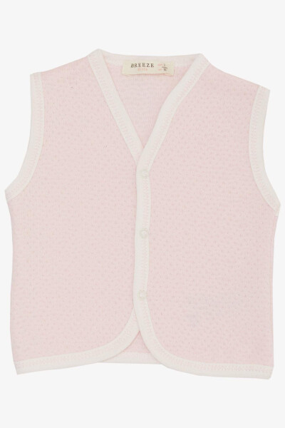 Baby Vest with Snaps (0-9 Months, Pink) - 1