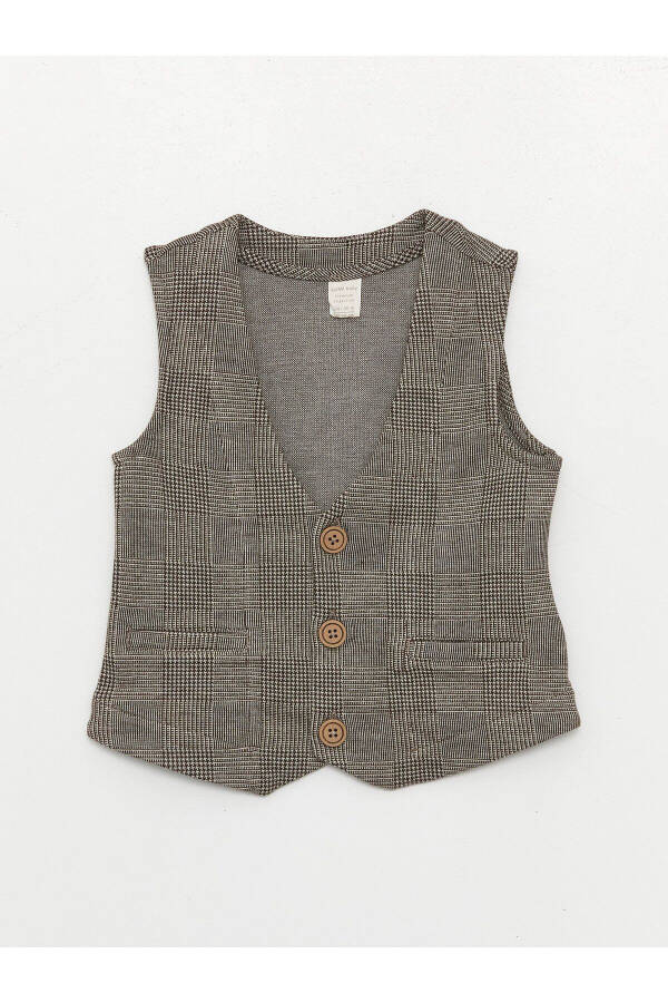 Baby Vest with V-Neck Pattern - 1