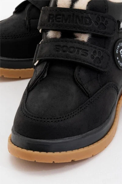 Baby Winter Boots with Fur Lining (Size 22-25) Black - 3