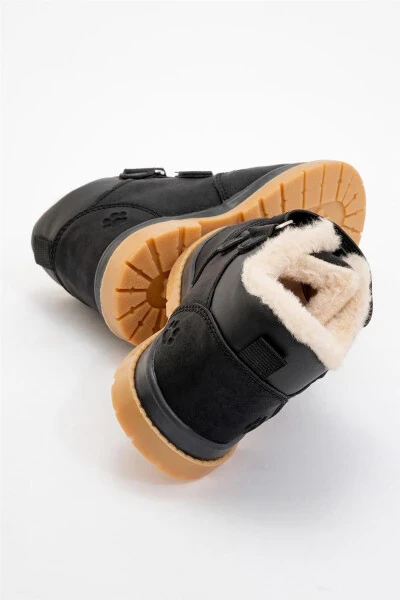 Baby Winter Boots with Fur Lining (Size 22-25) Black - 4