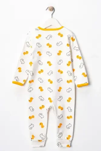 Baby Yellow Chick 3-Piece Romper Set - 3