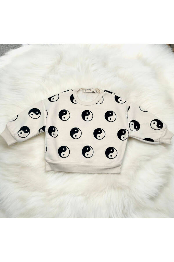 Baby Ying Yang Printed Long Sleeve Sweatshirt - 4