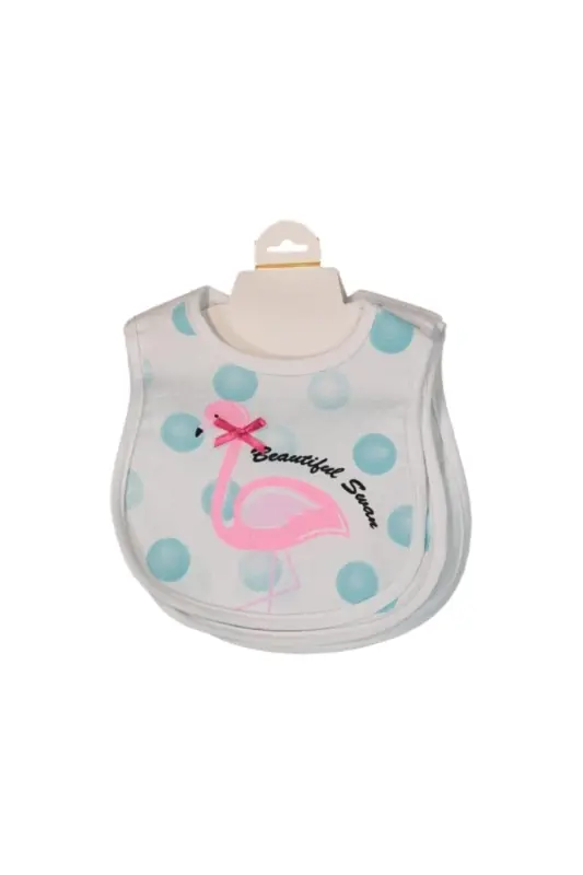 Babybibs Bowed Swan Baby Bib - 1
