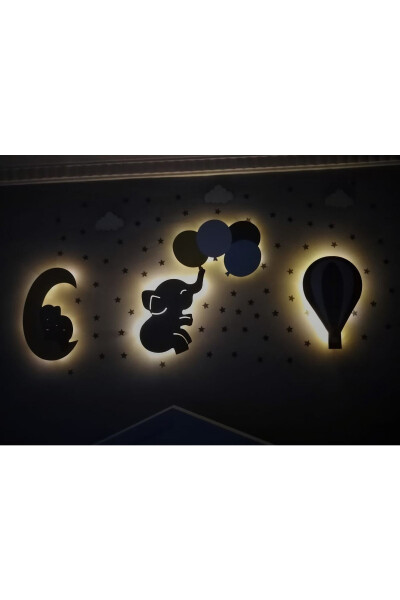 Baby/Children's Room Wooden Decorative Lighting Baby Gift - 8