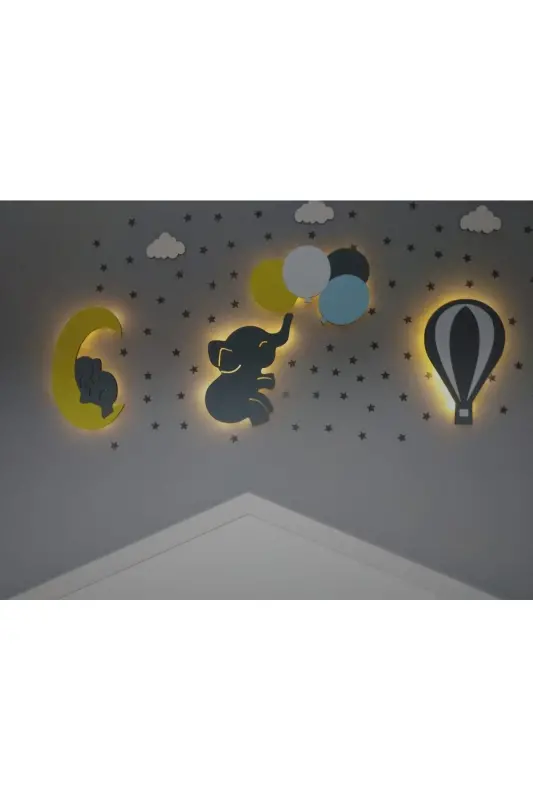 Baby/Children's Room Wooden Decorative Lighting Baby Gift - 5