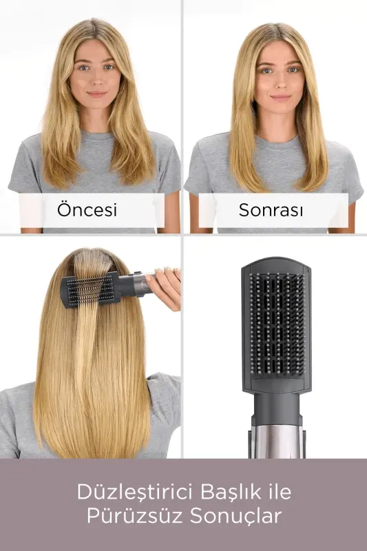 Babyliss Air Styler 1000 AS136E Havo bilan Fırçalanuvchi Soch Shakillantirish To'plami - 9