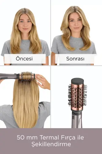 Babyliss Air Styler 1000 AS136E Havo bilan Fırçalanuvchi Soch Shakillantirish To'plami - 11