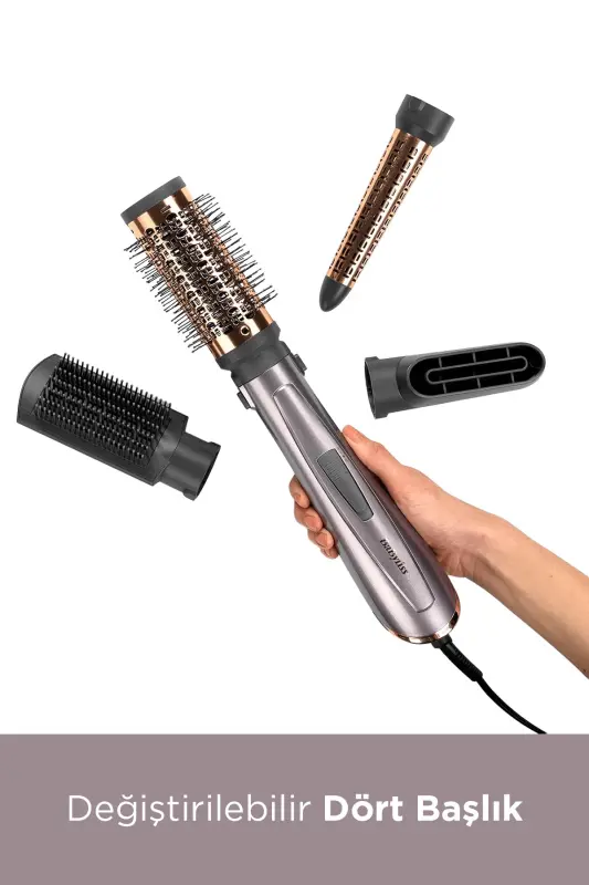 Babyliss Air Styler 1000 AS136E Havo bilan Fırçalanuvchi Soch Shakillantirish To'plami - 5