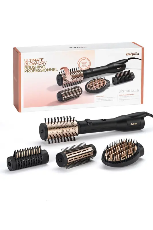 Big Hair Luxe 650W 4 Başlıklı İyon Etkili Döner Başlıklı Hava Üflemeli Saç Şekillendirici Set AS970E - 1