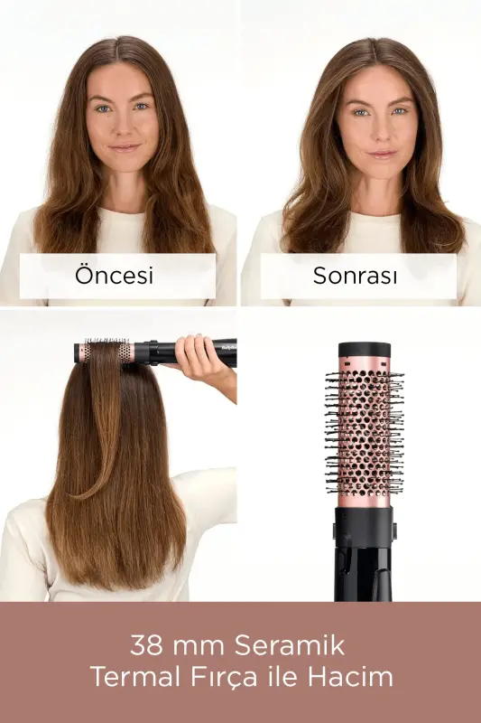 Babyliss Perfect Finish Hot Air Styler Set (4 Accessories) - As126e - 10