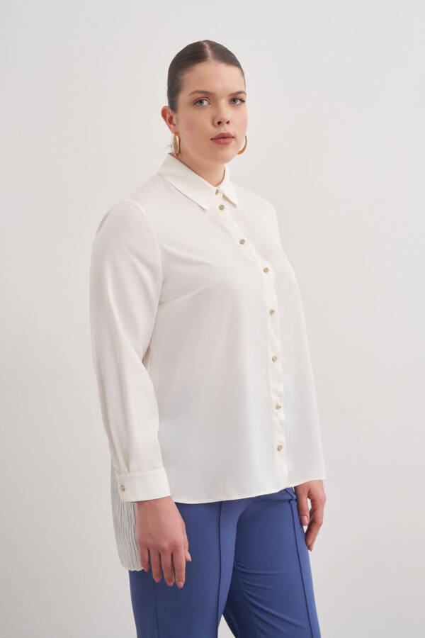 Back Detailed Woven Tunic - 3