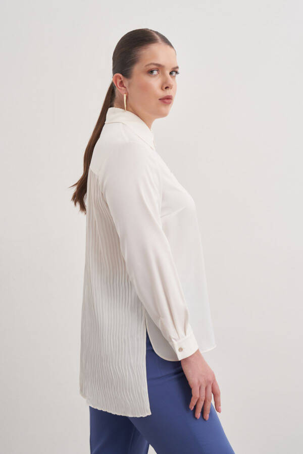 Back Detailed Woven Tunic - 5