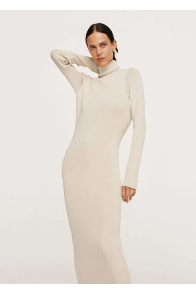 Back Slit Dress - MANGO