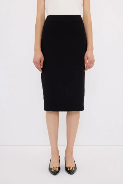 Back Zipper Pencil Skirt - 3