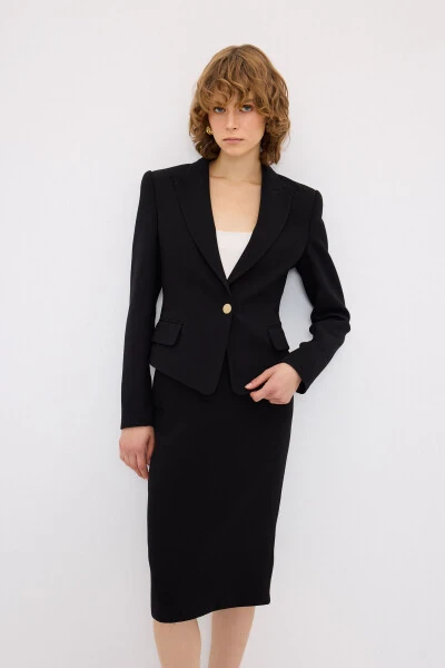 Back Zipper Pencil Skirt - 6