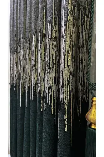 Backdrop Fabric Curtain Emerald Green-Emerald Green - 6