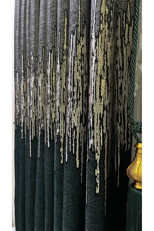 Backdrop Fabric Curtain Emerald Green-Emerald Green - 6