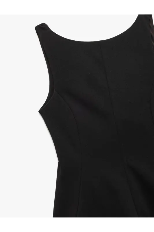 Backless Bow Detailed Sleeveless Blouse - 4