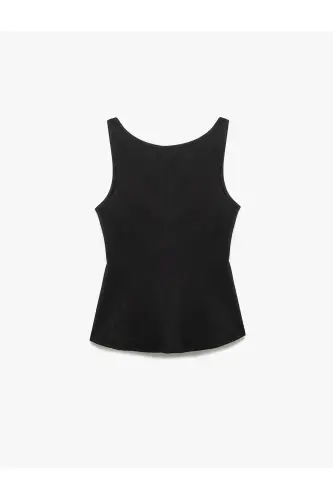 Backless Bow Detailed Sleeveless Blouse - 5