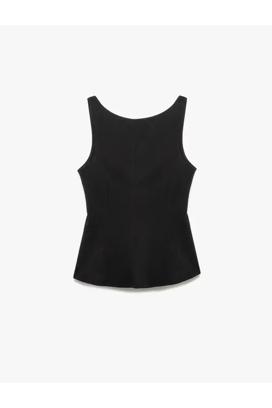 Backless Bow Detailed Sleeveless Blouse - 5