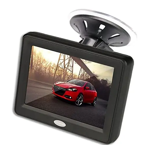 Backup Camera Monitor Only - 3.5 Inch HD Image Back up Camera Screen for Cars Trucks SUVs Vans RVs Trailers Campers, Dashboard/Windshield Installation, 12V/24V, Camera Not Included (3.5 Inch) - CHUANGANZHUO
