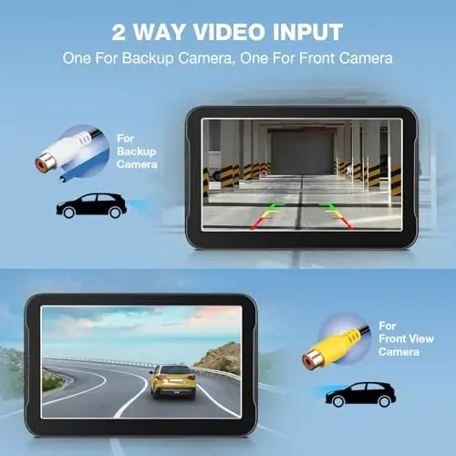 Backup Camera Monitor Only - 7 Inch HD Image Back up Camera Screen for Cars Trucks SUVs Vans RVs Trailers Campers, Dashboard/Windshield Installation, 12V/24V, Camera Not Included (7 Inch) - 4