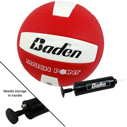 Baden Champions Volleyball/Badminton Portable Combo Set, 4 Raquets + 3 Birdies + Boundary + Volleyball + Pump + Carry Bag - 6