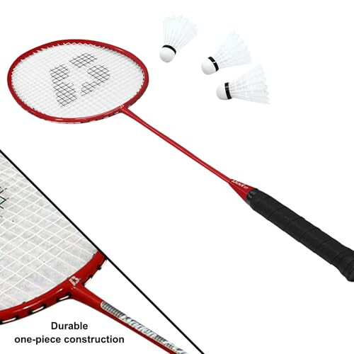 Baden Champions Volleyball/Badminton Portable Combo Set, 4 Raquets + 3 Birdies + Boundary + Volleyball + Pump + Carry Bag - 7